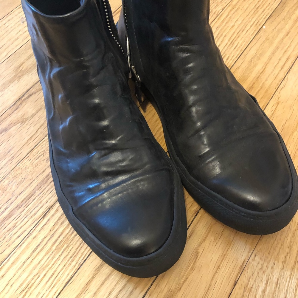 Lk New John Varvatos Ghost Leather Converse Sz 7